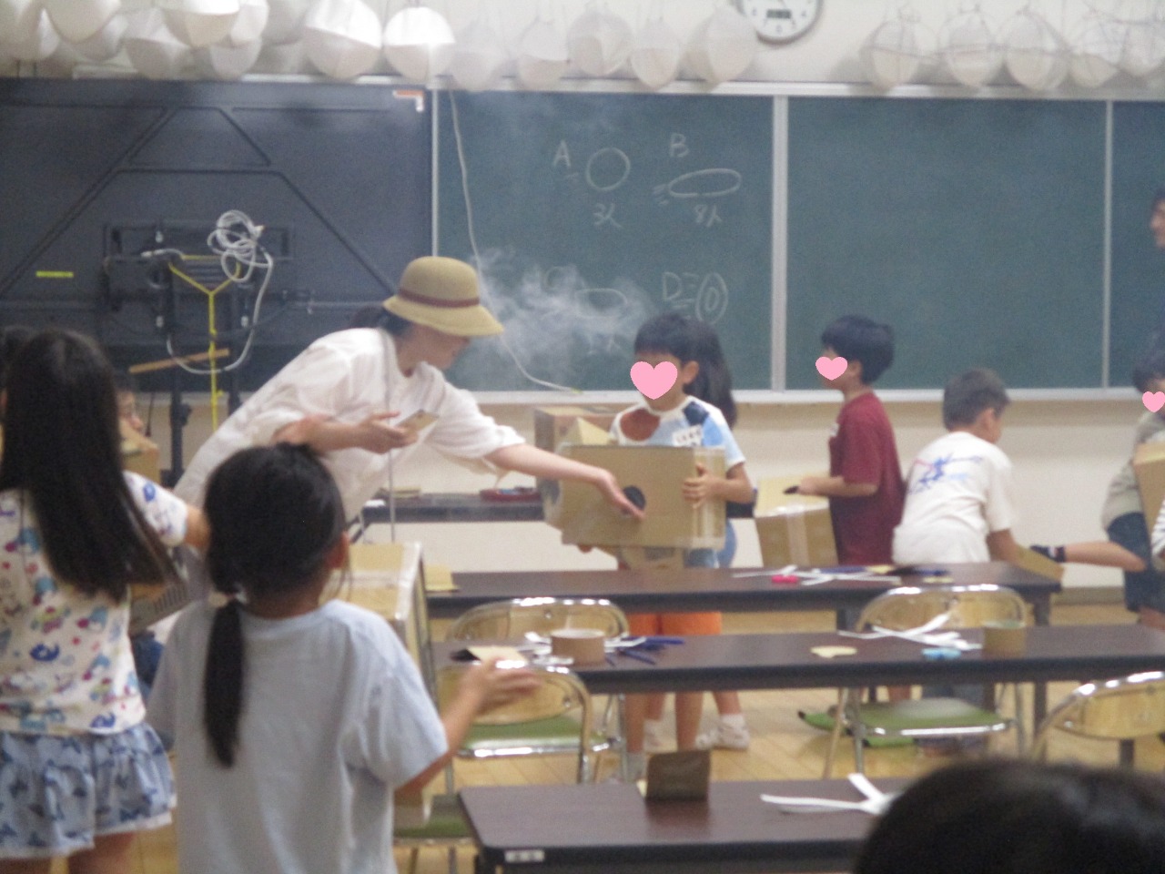昨年の理科実験の様子です。